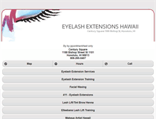Tablet Screenshot of eyelash-extensions-hawaii.com